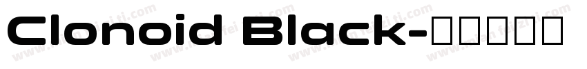 Clonoid Black字体转换